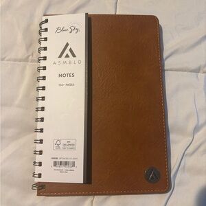 Blue Sky Brown Spiral Notebook